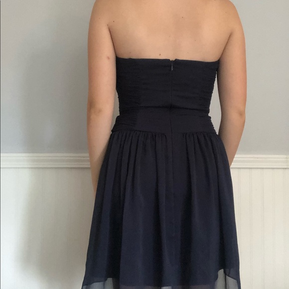 BCBG Strapless Navy Dress - Picture 2 of 3